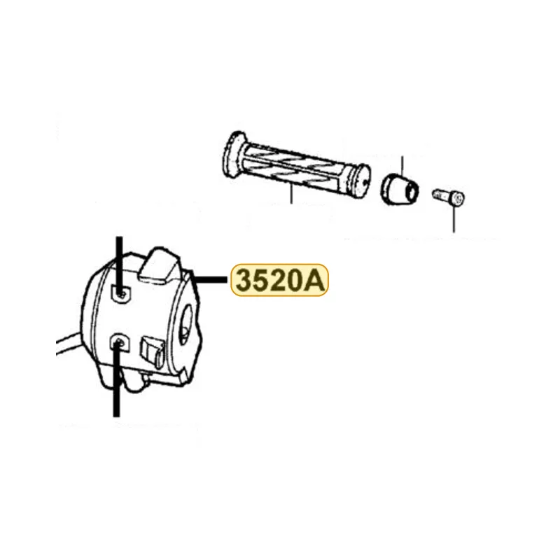 3520A-KHD8-900 SW ASSY LH HANDLE COMP — diagram cutout