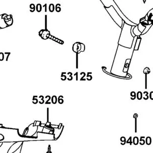 53125-GN5-9010 COLLAR HANDLE SET — diagram cutout