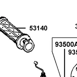 53140-KFC8-900-N1R GRIP COMP THROT (Black) — diagram cutout