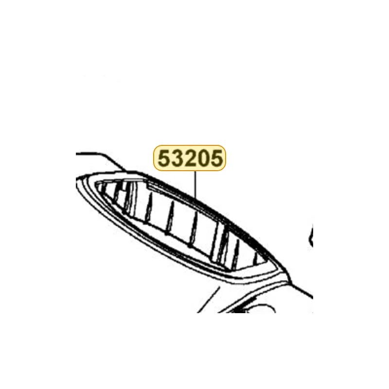 53205-KHD8-900-NFP COVER HANDLE UP (Dark Gray Metallic) — diagram cutout