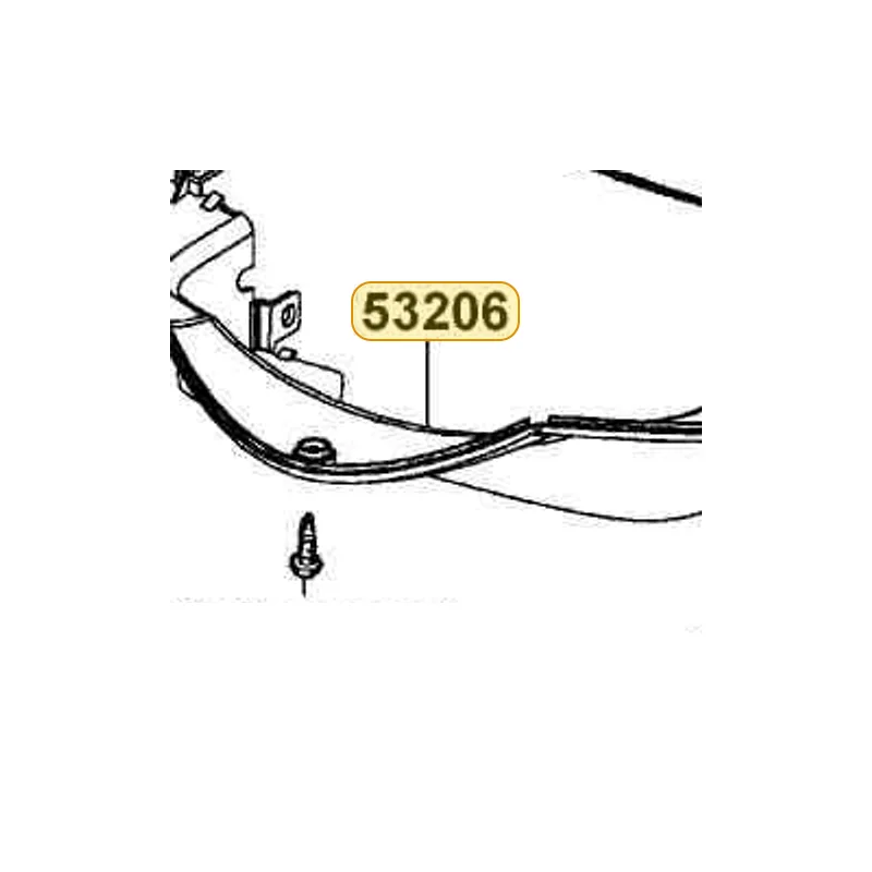 53206-KHD8-M30-N1R COVER HANDLE LOW (Black) — diagram cutout