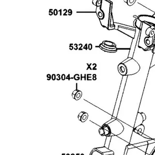 90304-GHE8-004 NUT U 10MM — diagram cutout