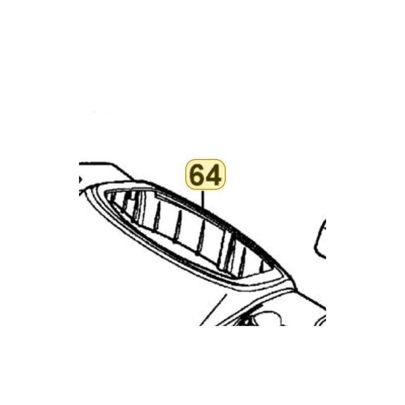 53205-KHD8-900-BAP COVER HANDLE UP — diagram cutout