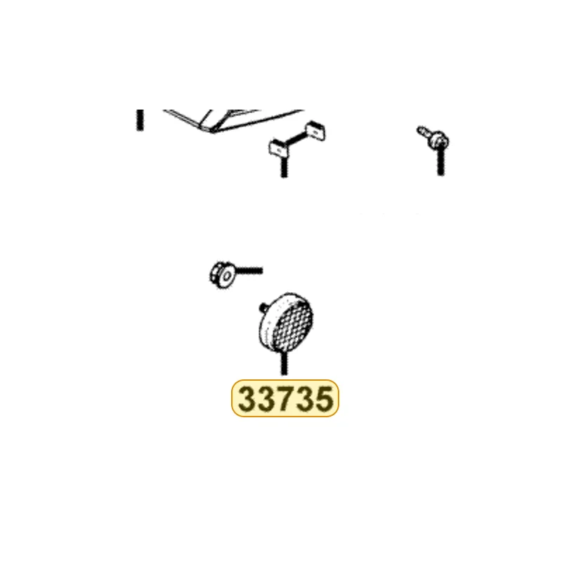 33735-KHD8-M30 REFLEX REFLECTOR COMP FR L SIDE — diagram cutout