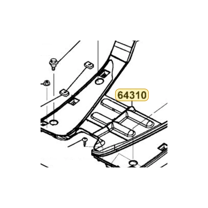 64310-KHD8-900-N1R FLOOR PANEL (Black) — diagram cutout