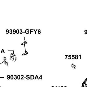 8376A-KEBE-900 CLIP ASSY CENTER — diagram cutout