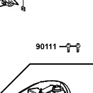 90111-1G87-001 BOLT FLANGE 6MM — diagram cutout
