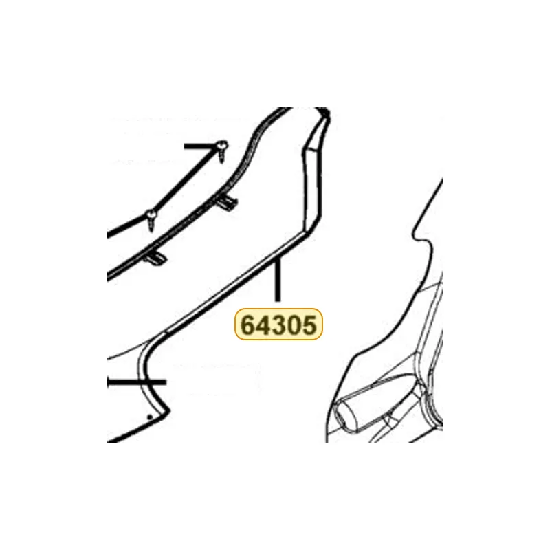 64305-KHD8-900-R1P SKIRT R SIDE — diagram cutout