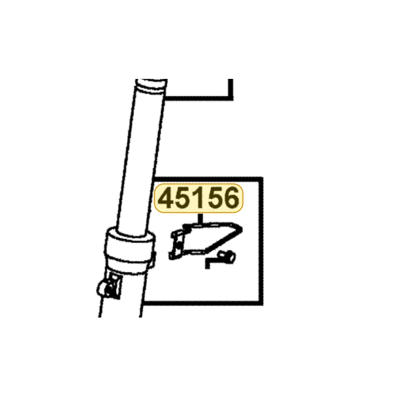 45156-KECE-900 CLAMPER FR BRK CABLE — diagram cutout