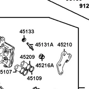 45131-GBE2-007 PIN BOLT A — diagram cutout