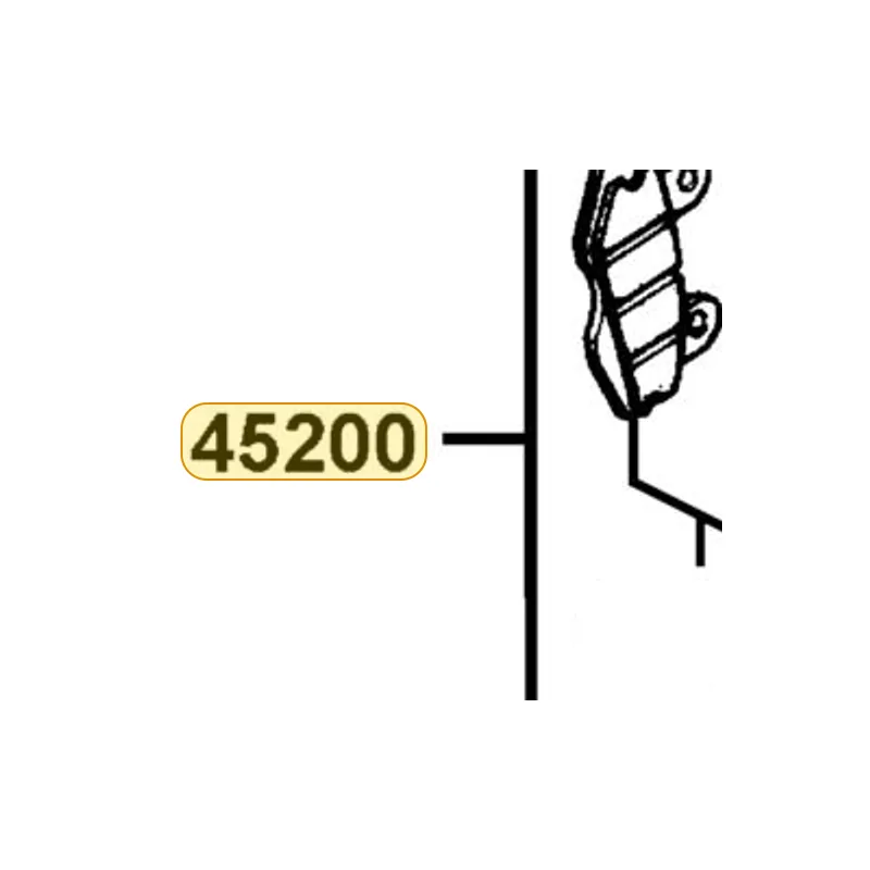 45200-KHD8-E90-NJA CALIPER ASSY FR (Silver) — diagram cutout