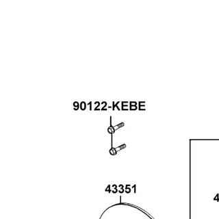 90122-KEBE-900 BOLT FLANGE 8*32 — diagram cutout