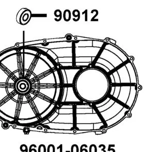 90912-KFLF-00D BEARING 6201 LLU — diagram cutout