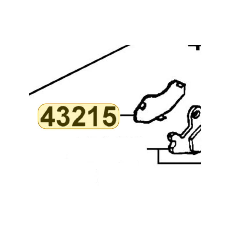 43215-KEBE-900 PAD HANGER — diagram cutout