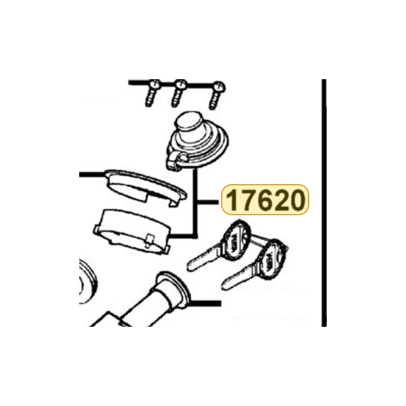 17620-KHD8-325-M2 CAP SET FUEL FILLER — diagram cutout