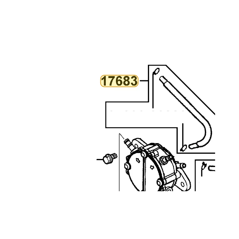 17683-KHD8-MY0 TUBE ASSY FUEL PUMP - CARB — diagram cutout