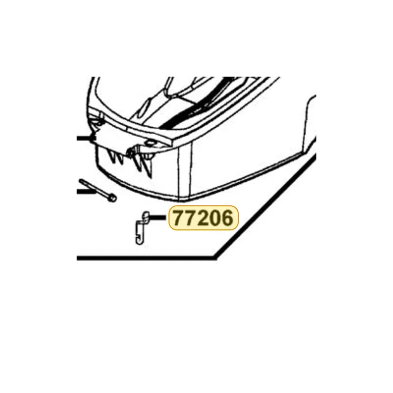 77206-KEC6-900 HOOK HELMET L — diagram cutout