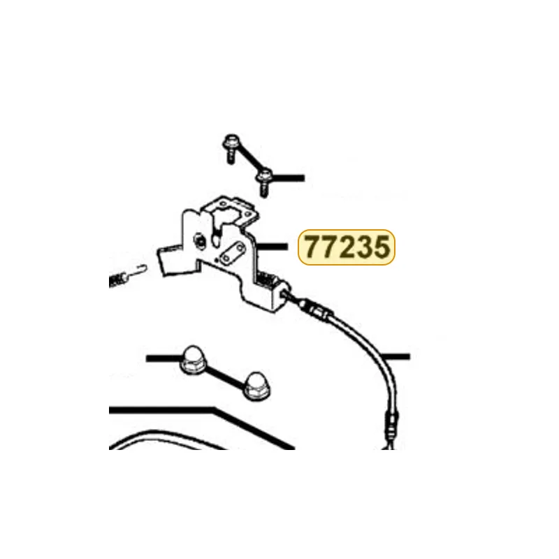 77235-KEBE-900 CATCH COMP SEAT — diagram cutout