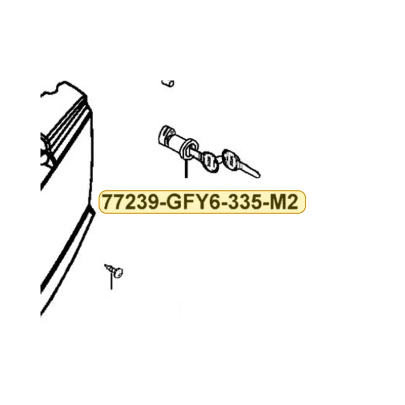 77239-GFY6-315-M2 KEY SEAT COMP — diagram cutout