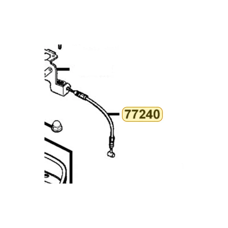 77240-KEBE-900 CABLE SEAT LOCK — diagram cutout