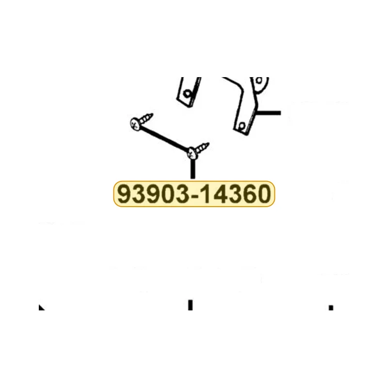 93903-14380 SCREW TAPPING 4*12 — diagram cutout