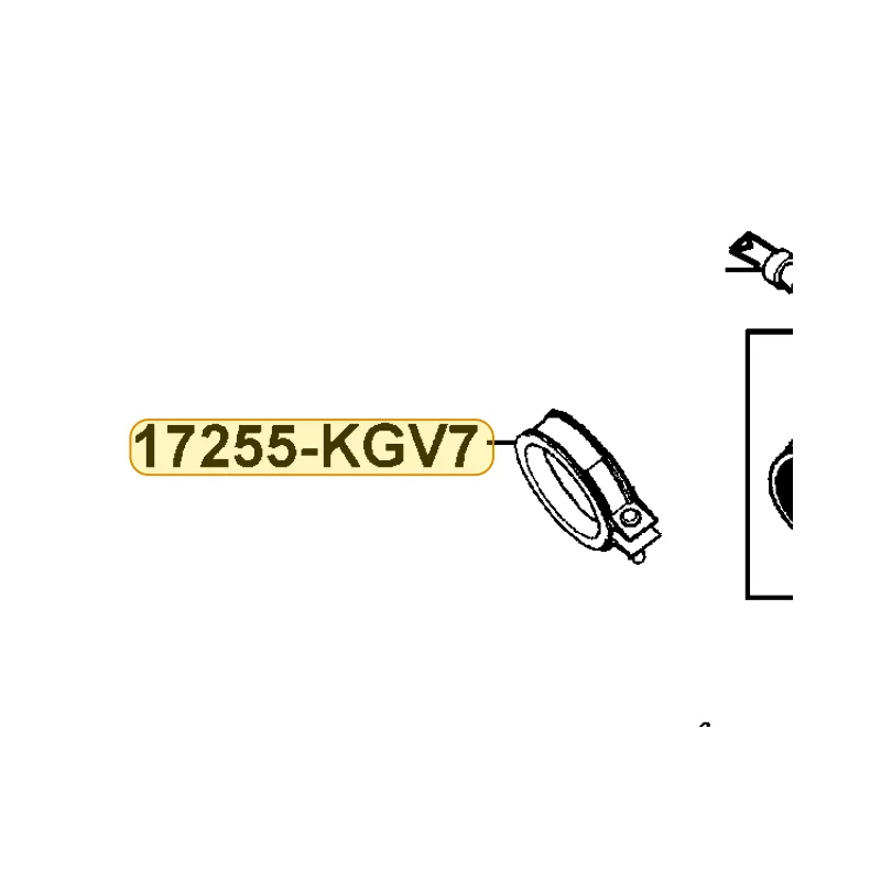 17255-KGV7-671 BAND AIR/C CONN — diagram cutout
