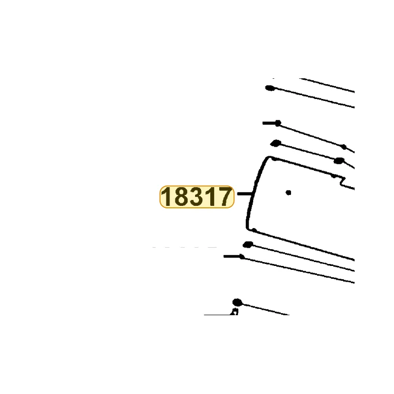 18317-KHD8-M00 PROTECTOR MUFFLER — diagram cutout