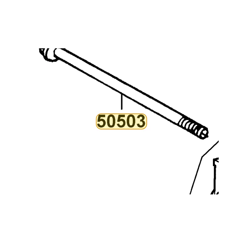 50503-KHD8-900 SHAFT MAIN STAND — diagram cutout