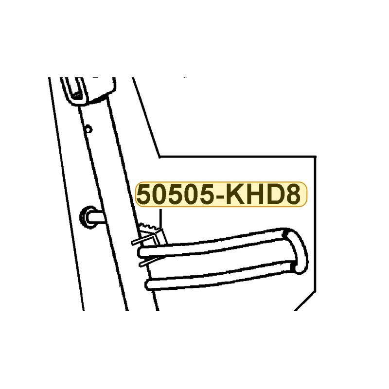 50505-KHD8-900 RUBBER SIDE STAND — diagram cutout