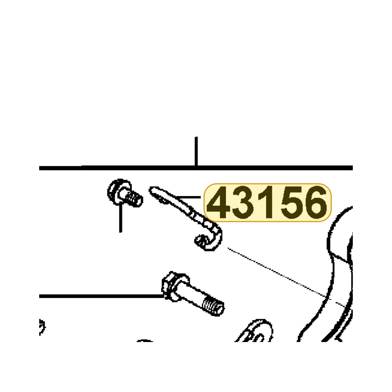 43156-KFC8-900 CLAMPER HOSE RR — diagram cutout