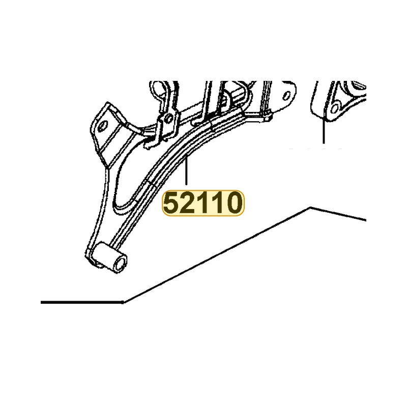 52110-KHD8-900 STOP ARM RR FORK — diagram cutout