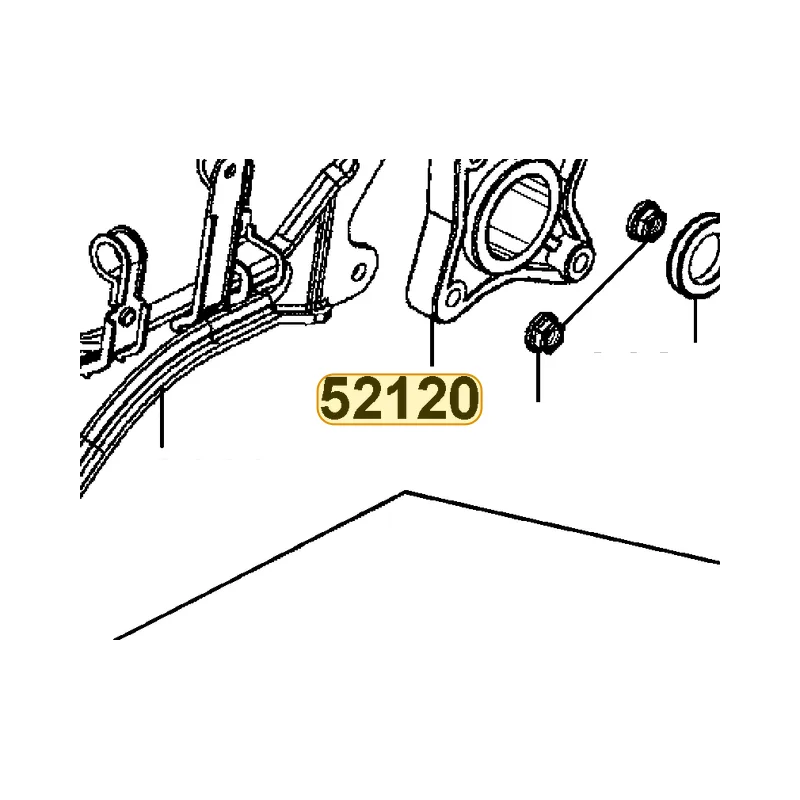 52120-KFC8-900 BRACKET CAST RR FORK — diagram cutout