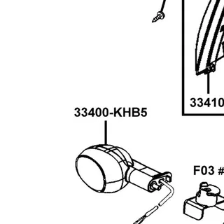 33400-KHB5-M00 WINKER ASSY R FR — diagram cutout