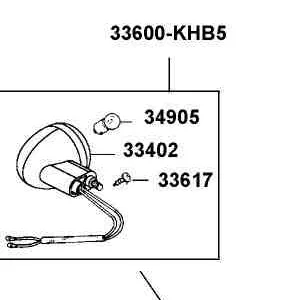33402-KHB5-M00 LENS R FR WINKER — diagram cutout