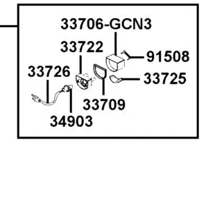 33709-KBAB-003 PACKING LICENSE — diagram cutout