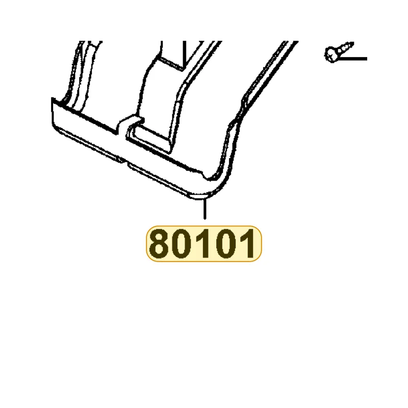 80101-KHD8-900 FENDER RR UP — diagram cutout