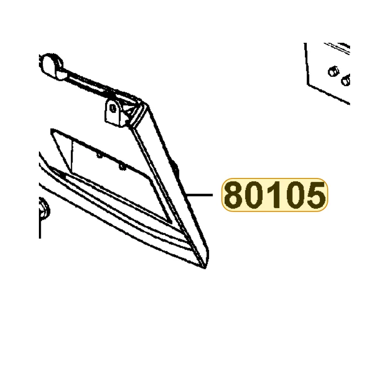 80105-KHD8-900 FENDER RR — diagram cutout