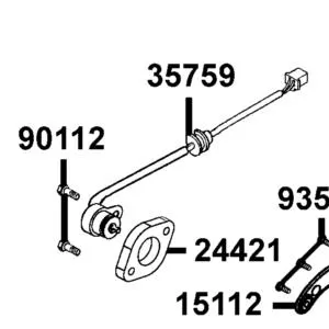 90112-KRDR-900 BOLT FLANGE 5*22 — diagram cutout