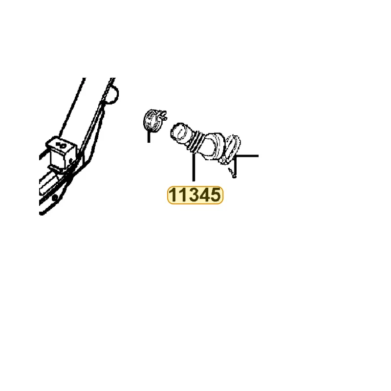 11345-KEBE-901 DUCT L COVER — diagram cutout