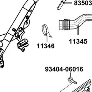 11346-KEBE-900 BAND L COVER DUCT — diagram cutout