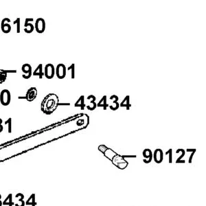 43434-2F86-001 RUBBER STOPPER ARM CUSHION — diagram cutout
