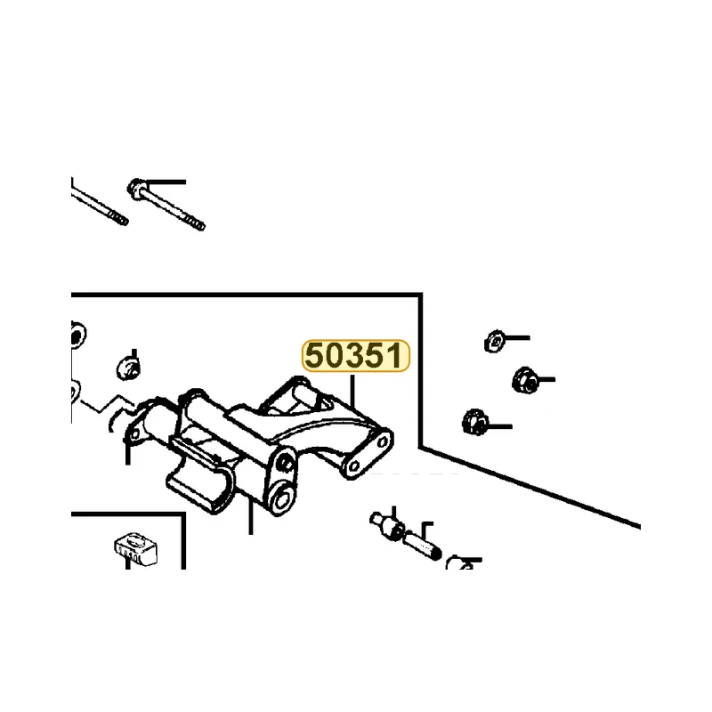 50351-KEBE-900 BRKT ENG HANGER B — diagram cutout