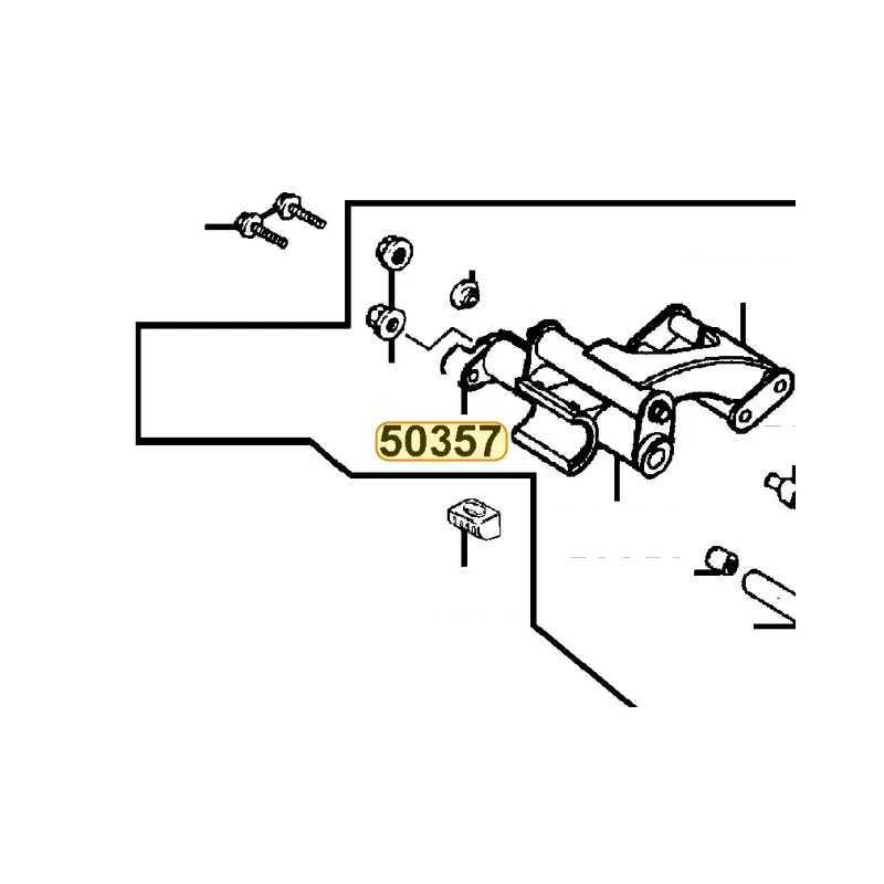 50357-KEBE-900 BRKT ENG HANGER R — diagram cutout