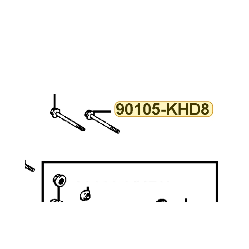 90105-KHD8-900 BOLT FLANGE 10*210 — diagram cutout