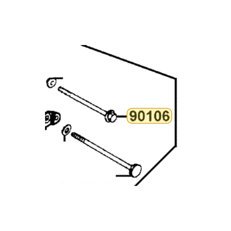90106-KEBE-900 BOLT FLANGE 10*175 — diagram cutout