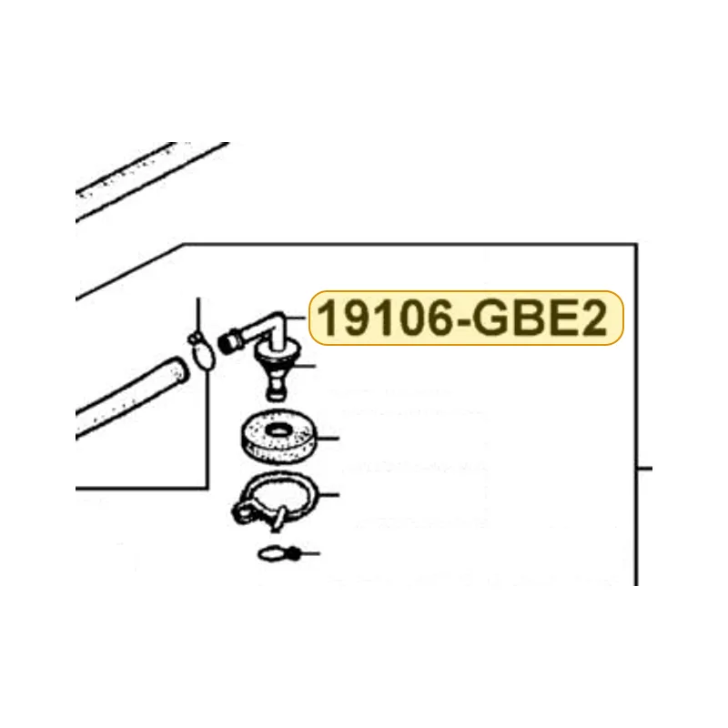 19106-GBE2-001 ADAPTER RESERVE CAP — diagram cutout