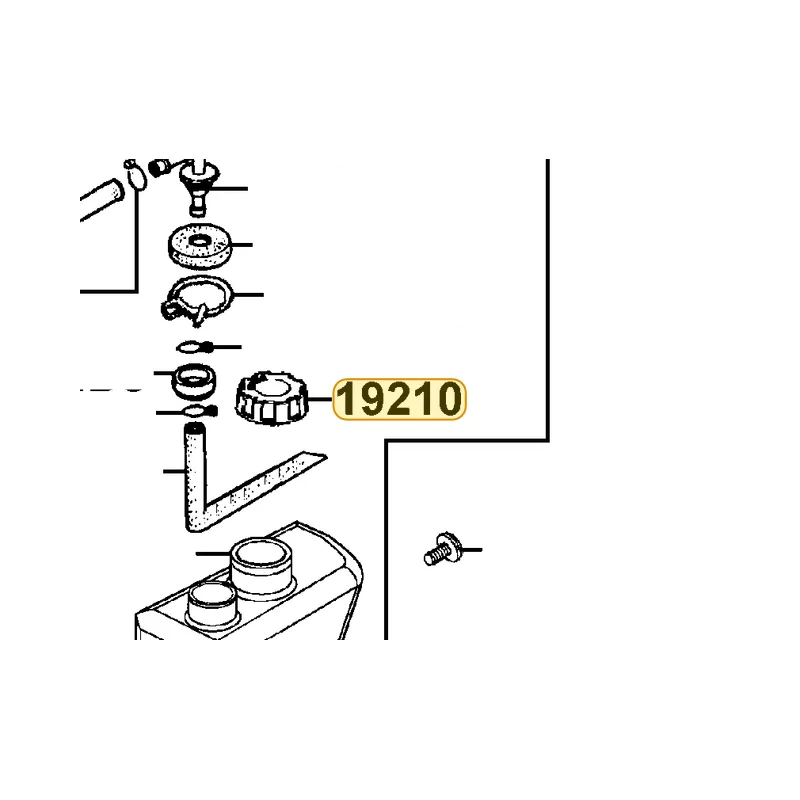 19210-HAJ1-900 CAP ASSY RESERVE TANK — diagram cutout