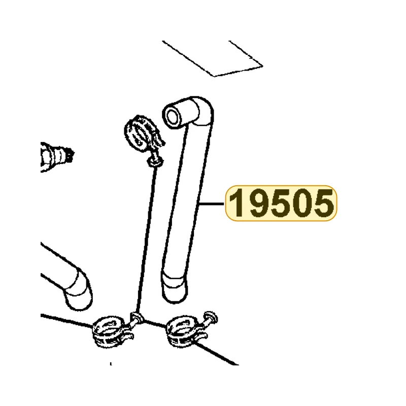 19505-KHD8-900 HOSE WATER F PIPE — diagram cutout