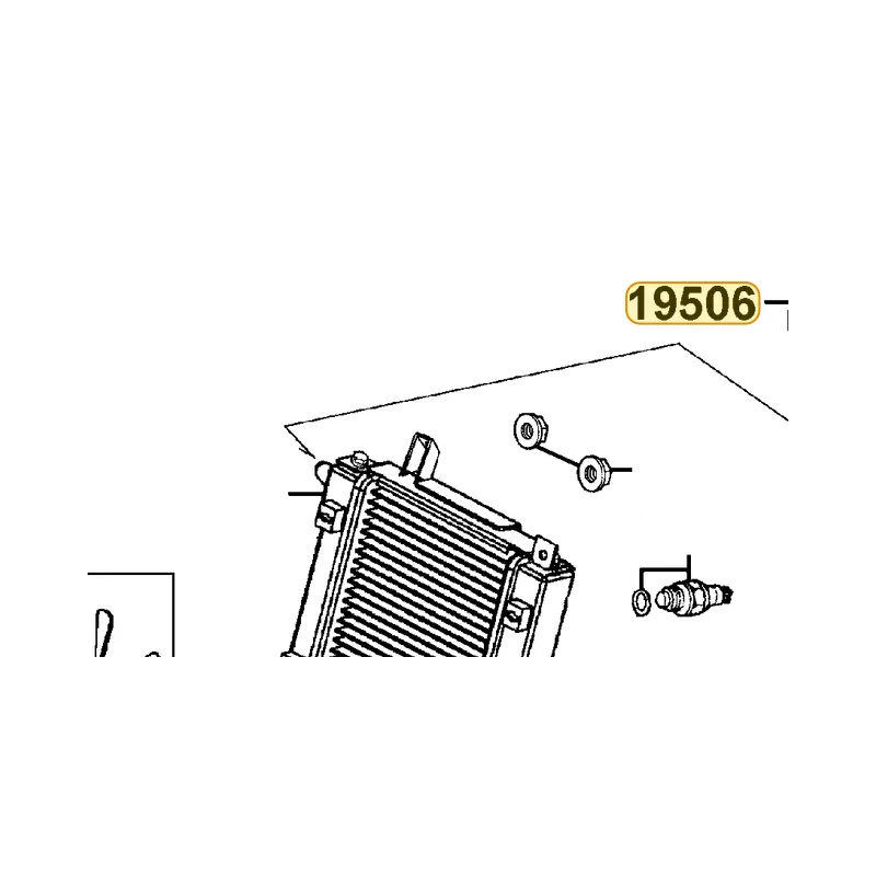 19506-KHD8-900 HOSE WATER G RADIATOR — diagram cutout