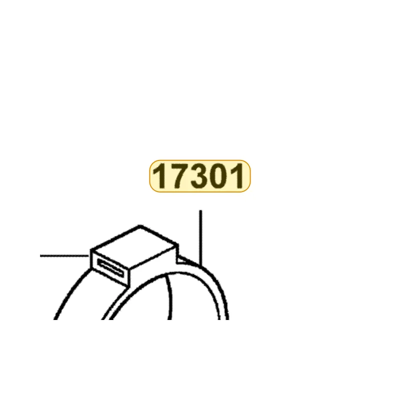 17301-GLW0-920 RUBBER CANISTER MOUNT — diagram cutout